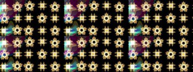 Soyut duvar kâğıdı, ambalaj dekorasyonu. Kışın sembolü, mutlu noeller, mutlu yeni yıl kutlaması Raster illüstrasyonu. Siyah, kahverengi ve sarı renklerde tatlı kar taneleri. Kar tanesi kadar basit..