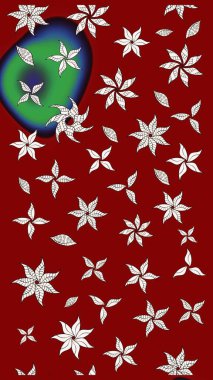 Kızılderili desenli desenli desenli şal deseni. Etnik Mandala süsü. Raster Henna dövme stili. Tekstil, tebrik kartı, boyama kitabı, telefon kılıfı baskısı için kullanılabilir.