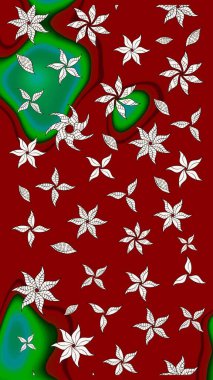 Tomurcukları çiçek olan sevimli bir çiçek deseni. Eskiz geçmişi. Kumaş, tekstil, duvar kağıdı baskısı için. Raster. Raster illüstrasyonu. Antika retro tarzı.