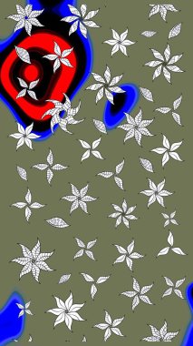 Doğal kozmetik ürünleri, parfüm, çiçekçi dükkanı için bahar ihalesi tasarımı. Paket kağıdı için en iyisi. Karşılama ya da düğün geçmişi olarak kullanılabilir. Yeşil ve nötr lale çiçekli Raster çizim deseni.