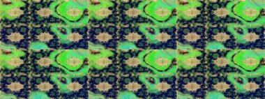 Klasik Raster altın desenini çiz. Geleneksel oryantasyon süsü. Altın elementlerle yeşil renklerde altın desen. Klasik vintage arkaplan.