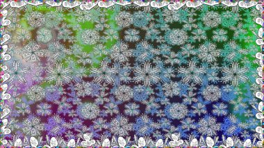 Raster düz çiçekleri pürüzsüz desen. Gri renkli çiçekler. Tasarım hediye paketi, tebrik kartları, posterler ve afiş tasarımı.