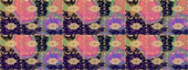 Süslü dekorasyon. Damask altın soyut çiçek deseni pembe renklerde. Raster illüstrasyonu.