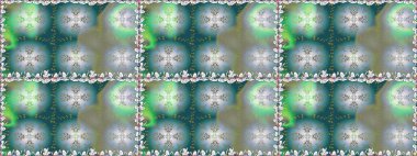 Hediye ambalaj kağıdı, tebrik kartları, posterler ve pankart tasarımı. Mavi renkli çiçekler. Raster düz çiçekleri pürüzsüz desen.