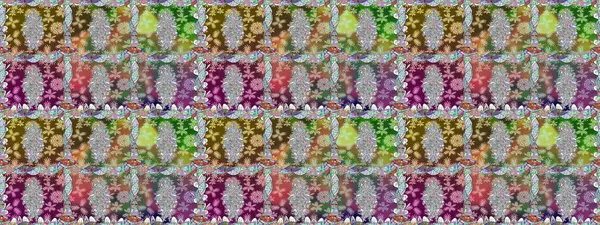 Tarafsız renklerde çiçekler. Çiçeksiz desenli arka plan, darbeler, sıçramalar, yaz çiçekleri. Raster illüstrasyonu.