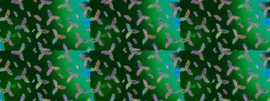 Kar taneleri tasarımı. Modern soyut tasarım posteri, kapak, mavi, yeşil ve nötr renkli kart tasarımı. Retro tarzı, kış elementleri. Moda olmuş kar taneleri ve elementler Memphis kartları.