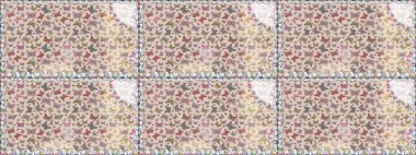 Gri ve nötr renklerle ilgili kusursuz çiçek desenli arka plan. Raster. Resimlerde tropik kelebekler görülür. Duvar kağıtları, web sayfası arkaplanları, yüzey dokuları, tekstil için mükemmel..