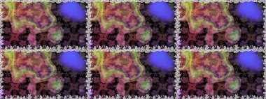 Çiçekler suluboya tarzında kahverengi renkte. Raster illüstrasyonunda kusursuz çiçek deseni.