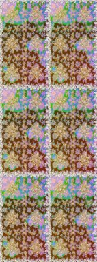 Kahverengi renklerde, altın elementlerle kusursuz desen. Geleneksel oryantasyon süsü. Klasik klasik klasik arka plan. Kusursuz klasik raster altın desenli. Raster illüstrasyonu.