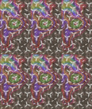 Renkli Bahar Teması eskiz kalıbı. Düz Çiçek Elementleri Tasarım Raster illüstrasyonu. Çiçek desenli eskiz. Kahverengi renkte çiçekler.