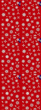 Raster Hip kumaş deseni. Eskiz Vintage Çiçek Deseni.