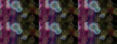 Kıvırcık, parlak örgü. Eski moda arka plan. Çiçek çelengi. Desen, çizim, çiçek sınırı. Raster illüstrasyonu. Güzel, pürüzsüz kumaş, tuval..