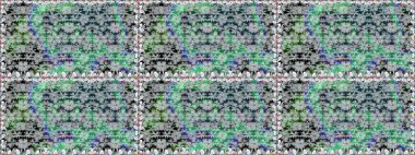 Suluboya efekti. Botanik seamless modeli. Organik öğeleri. Raster desen.