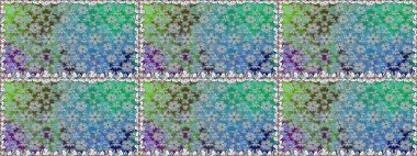 Mavi renkli çiçekler. Raster düz çiçekleri pürüzsüz desen. Tasarım hediye paketi, tebrik kartları, posterler ve afiş tasarımı.