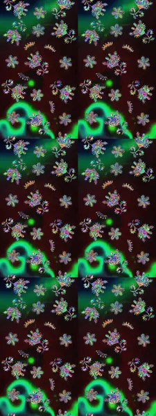 Güzel kumaş deseni. Hoş bir çiçek geçmişi var. Raster illüstrasyonu. Küçük çiçekte çizim deseni.