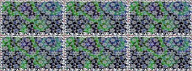 Gri renkli çiçekler. Hediye ambalaj kağıdı, tebrik kartları, posterler ve pankart tasarımı. Raster düz çiçekleri pürüzsüz desen.