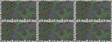 Raster. Soyut, pürüzsüz bir arkaplan. Moda Kumaşı Tasarımı. Yeşil renklerin çizimi. Kelebek deseni.