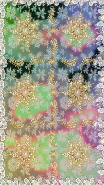 Geleneksel oryantasyon süsü. Tarafsız renklerde, altın elementlerle kusursuz desen. Kusursuz klasik raster altın desenli. Klasik vintage arkaplan.