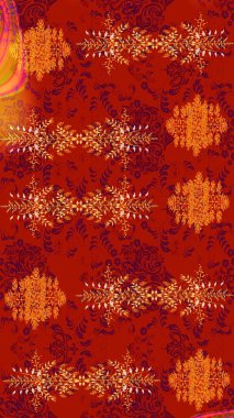 Küçük çiçekteki sevimli çiçek deseni. Modaya uygun kumaş deseni. Tony 'nin kumaş kalıbını çiz. Raster illüstrasyonu.