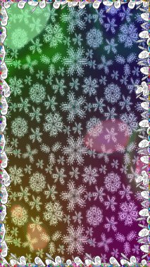 Çiçek deseni. Yeşil renklerde çiçeksiz. Raster illüstrasyonu. Şatafatlı bahar bahçesi dokusu. Yeşil renkte çiçekler.