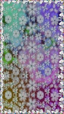 Güzel çiçekli ve yapraklı kusursuz desenler gri renklerde suluboya desenli, duvar kağıdı, kart ya da kumaş için fayanslı. Raster illüstrasyonu.