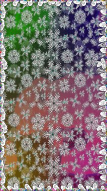 Gri renkli parlak çiçekli halı ile kusursuz desen..