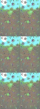 El çizimi Raster çizimi. Parlak elementlerin. Çizim çiçek deseni duvar kağıdı, web sitesi arkaplanı, paket kağıdı, davetiye, broşür, pankart veya web sitesi için kullanılabilir.