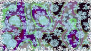 Küçük çiçekteki sevimli çiçek deseni. Raster illüstrasyonu. Tarafsız renklerde çiçekler.