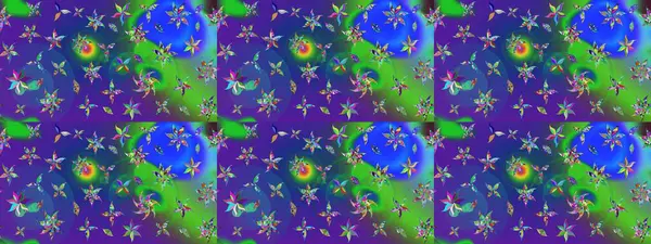 Bahar çiçekleriyle güzel bir çiçek deseni çizmişsin. Güzel kumaş deseni. Raster illüstrasyonu.