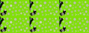 Güzel kumaş deseni. Raster illüstrasyonu. Güzel karalamalı çiçek desenli çizim. Küçük çiçekte sevimli çiçek deseni var..