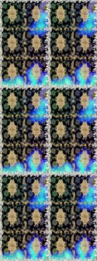 Duvar kâğıdı barok, İspanyol kumaşı. Şık bir grafik desen. Çiçek deseni. Kahverengi ve bej renklerde altın elementler. Kusursuz raster arkaplanı.