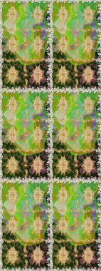 Kahverengi ve bej renklerde altın elementler. Duvar kâğıdı barok, İspanyol kumaşı. Kusursuz raster arka plan. Şık bir grafik desen. Çiçek deseni.