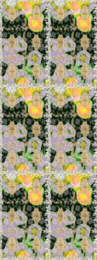 Duvar kâğıdı barok, İspanyol kumaşı. Kahverengi ve bej renklerde altın elementler. Çiçek deseni. Şık bir grafik desen. Kusursuz raster arkaplanı.