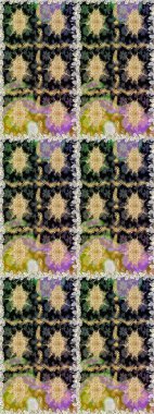 Şık bir grafik desen. Kusursuz raster arka plan. Kahverengi ve bej renklerde altın elementler. Çiçek deseni. Duvar kâğıdı barok, İspanyol kumaşı.