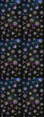 Güzel kumaş deseni. Renkli Bahar Teması eskiz kalıbı. Düz Çiçek Elementleri Tasarımı. Asya tekstil tarzında. Raster illüstrasyonu. Çiçek desenini çiz.