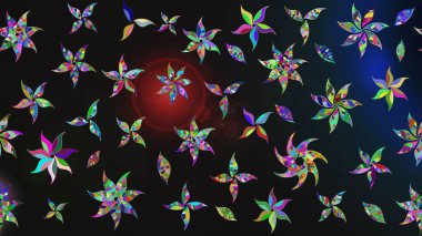 Eskiz modeli etnik tasarım. Yatak çarşafları, ceket, paket tasarımı, kumaş ve moda kavramları için tekstil baskısı. Çiçekleri, deniz kabukları, mandalaları ve suluboya efektleri olan deniz altyapısı.