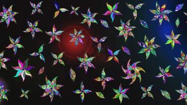 Eskiz modeli etnik tasarım. Yatak çarşafları, ceket, paket tasarımı, kumaş ve moda kavramları için tekstil baskısı. Çiçekleri, deniz kabukları, mandalaları ve suluboya efektleri olan deniz altyapısı.