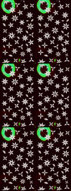 Kızılderili desenli desenli desenli şal deseni. Tekstil, tebrik kartı, boyama kitabı, telefon kılıfı baskısı için kullanılabilir. Raster Henna dövme stili. Etnik Mandala süsü.