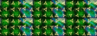 Güzel süs eşyası. Kar taneleri izole edildi. Yeşil, mavi ve gri renkte kar tanesi süsü. Kar tanesi süsü Raster illüstrasyonu.