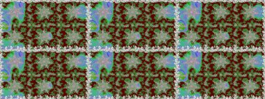 Şık bir grafik desen. Çiçek deseni. Duvar kâğıdı barok, İspanyol kumaşı. Kahverengi ve bej renklerde altın elementler. Kusursuz raster arkaplanı.