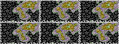 Duvar kâğıdı barok, İspanyol kumaşı. Kusursuz raster arka plan. Şık bir grafik desen. Kahverengi ve bej renklerde altın elementler. Çiçek deseni.