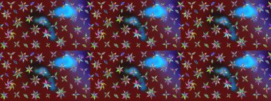 Beautiful watercolor Bouquet of summer flowers sketch pattern. Nice fabric pattern.