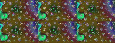 Raster illüstrasyonundaki çiçek desenli çizim. Renkli çiçekler. Renkli Yaz Temalı eskiz kalıbı. Düz Çiçek Elementleri Tasarımı.