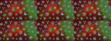 Soyut çiçek çizim kalıbı arka planı. Raster deseni. Raster illüstrasyonu. Renklerle. Küçük çiçekte sevimli çiçek deseni var..