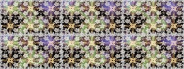 Kusursuz bir arka plan modeli. Vadinin çiçekleri tarafsız renklerde. Raster - stok. Suluboya, elle çizilmiş.