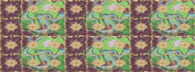 Kahverengi renklerde ve altın elementlerle geleneksel altın sarısı desen. Barok tarzında eskiz doğulu süsü..