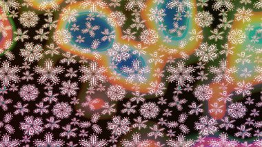 Tarafsız renklerde çiçekler. Raster illüstrasyonu. Çiçek desenli eskiz, vuruşlar, sıçramalar, yaz çiçekleri..