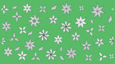 Raster. Sabıka fotoğraflarında, bebek kıyafetlerinde, duvar kâğıtlarında, paket kutularında falan kullanılabilir. Zarif, parlak ve eskiz yeşil çiçek deseni tasarımı.