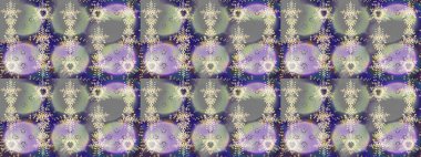 Çiçek Elementleri 'nin soyut geçmişi. Raster kış deseni. Gri, nötr ve mor renkler üzerine tasarım. Raster illüstrasyonu.