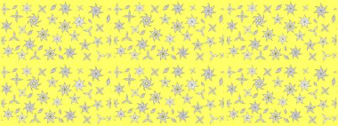 El çizimi Raster çizimi. Çizim çiçek deseni duvar kağıdı, web sitesi arka planı, ambalaj kağıdı, davetiye, broşür, afiş veya web sitesi için kullanılabilir. Parlak elementlerin.